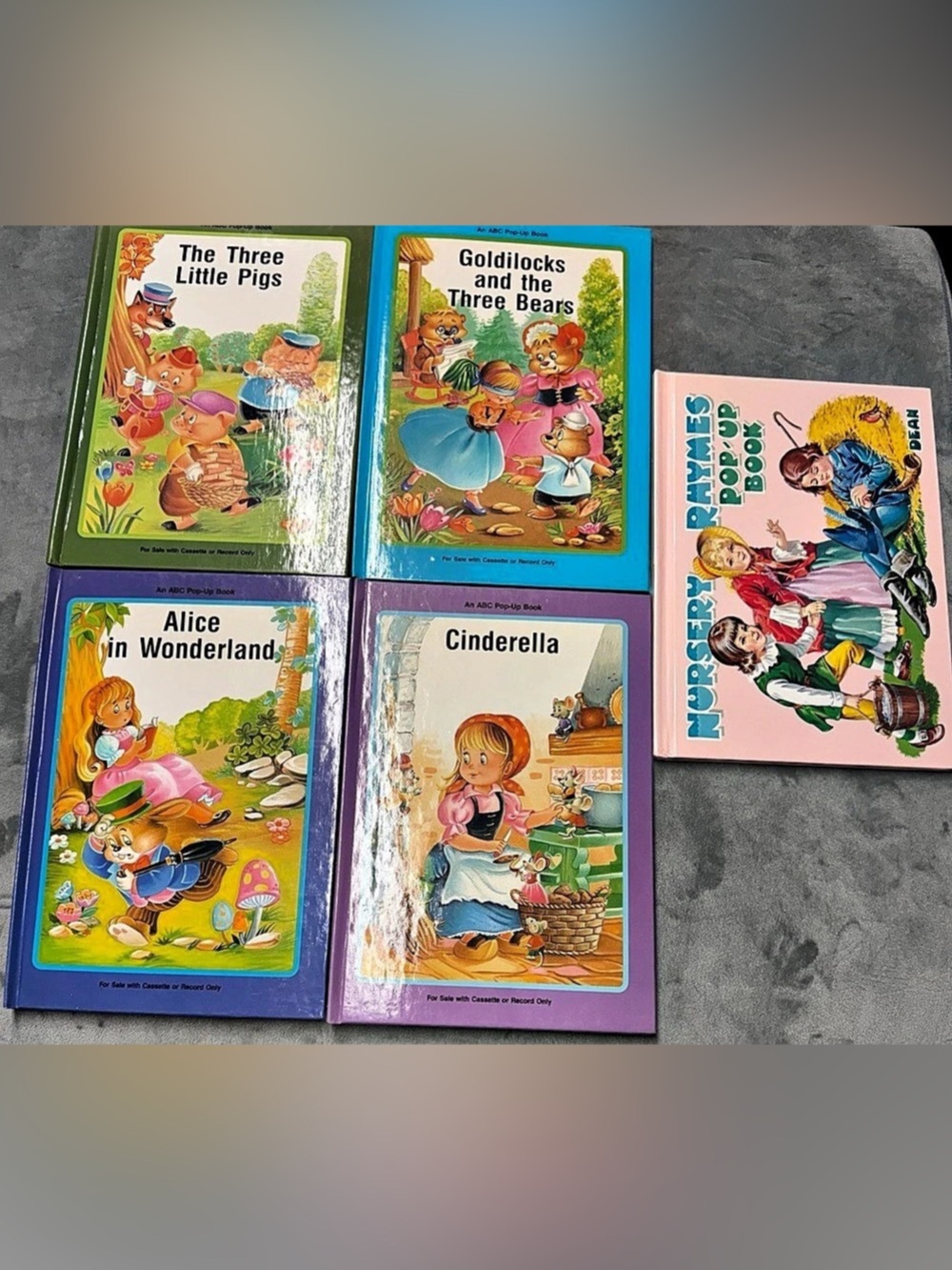 Vintage 1984 Ottenheimer Pop-Up Books Set of 5 Fairy Tales & Nursery Rhymes